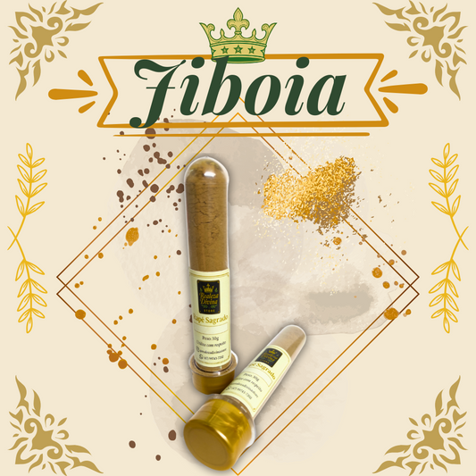 Rapé artesanal de cipó-jiboia 30g – feito com cinzas vegetais e cipó-jiboia, preparado com saberes tradicionais.
